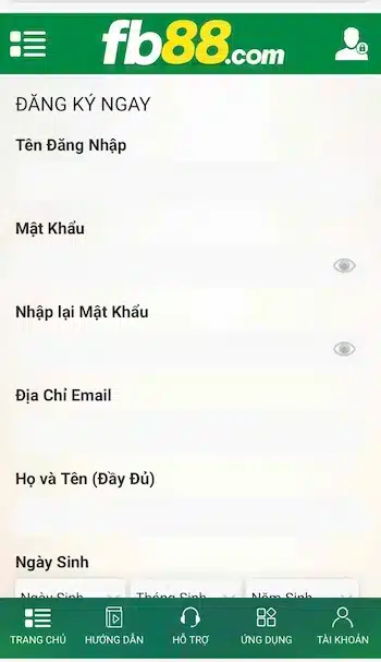nhập đủ thông tin